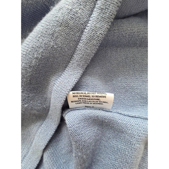 Eileen Fisher Sleeveless Silk Cashmere Knit Tank Light Blue Pet L A001079 - Picture 6 of 9